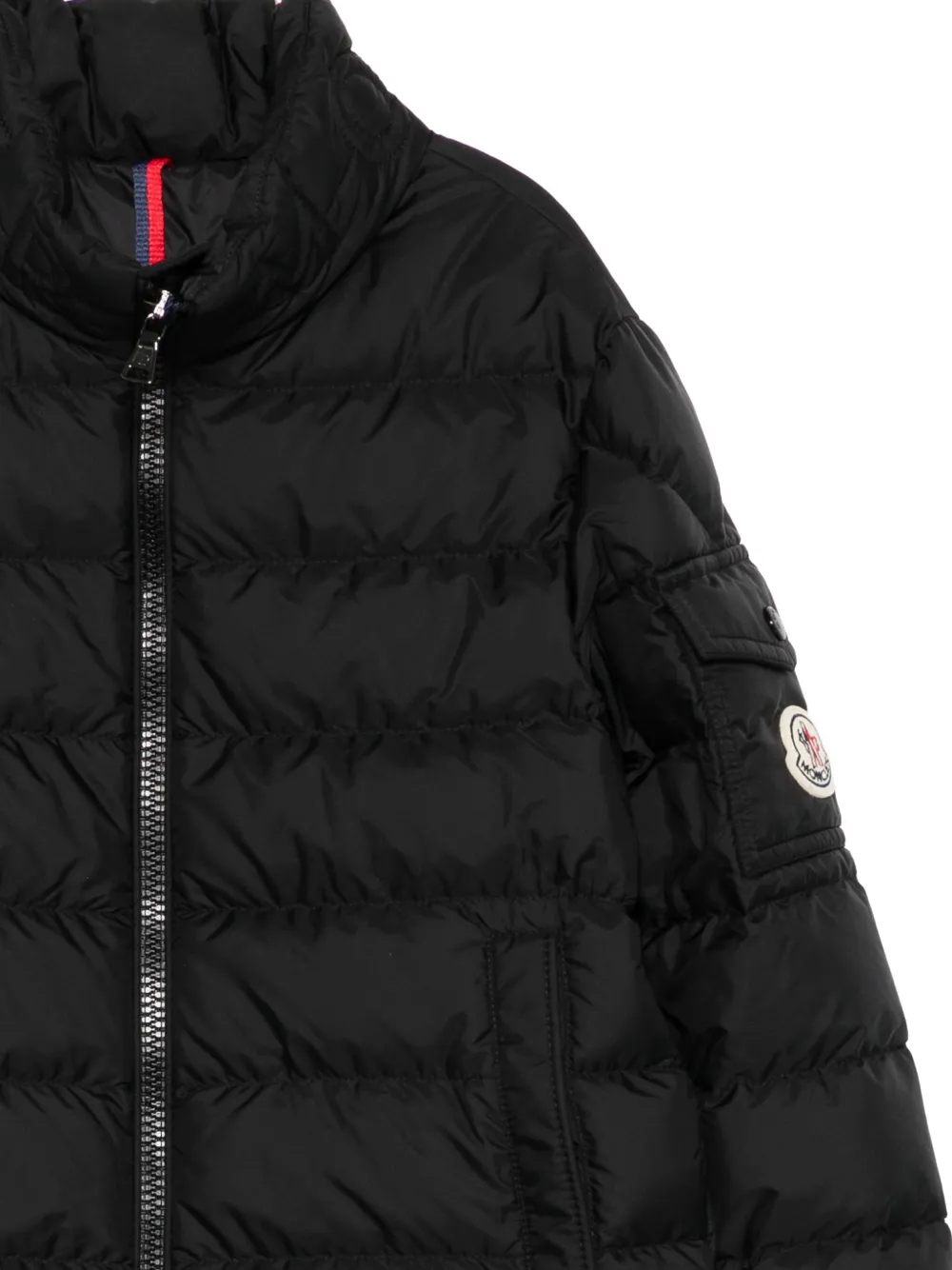 Moncler Enfant zip-up padded jacket Zwart