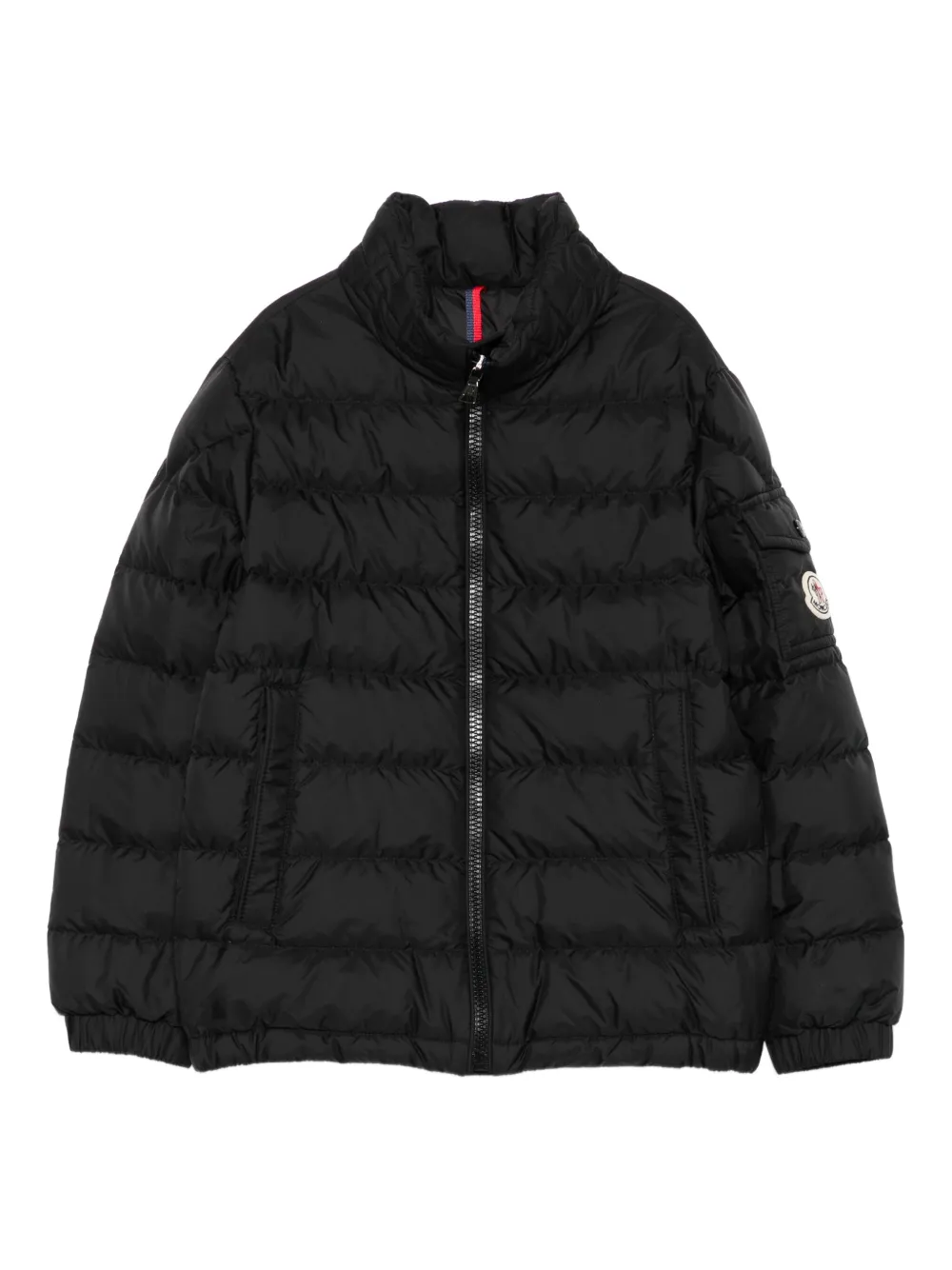Moncler Enfant zip-up padded jacket Zwart