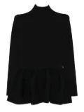 CFCL Pottery ribbed peplum top - Black