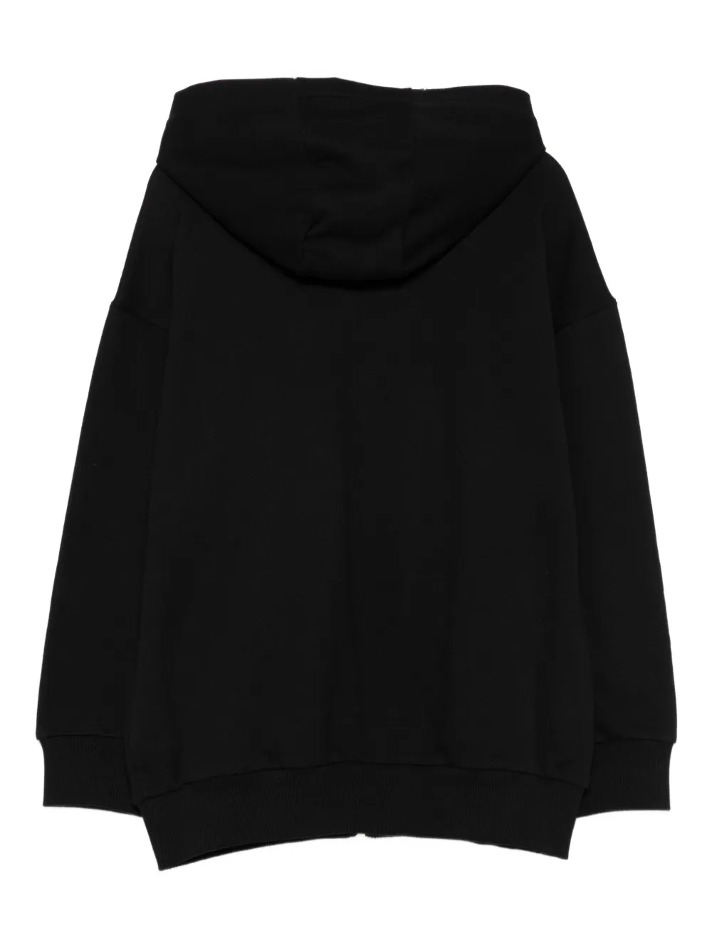 Balmain Kids Hoodie met logoprint en rits Zwart