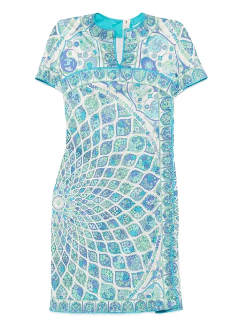 PUCCI Pre-Owned 1960s geometric-pattern silk dress