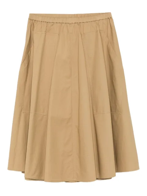 Vince elastic-waistline pocket midi skirt