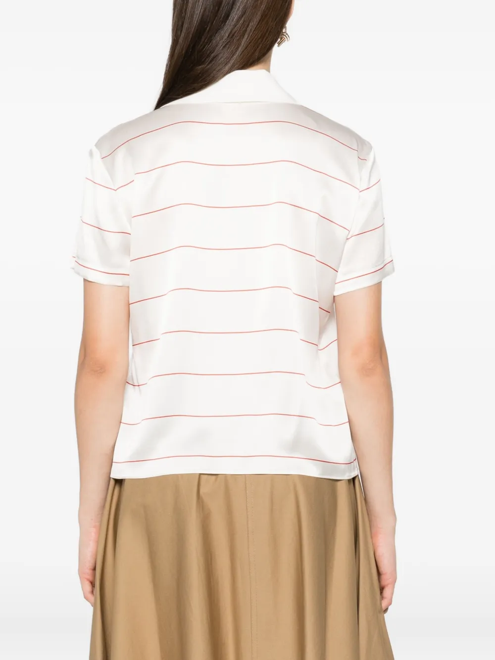 Vince Gestreepte blouse Wit