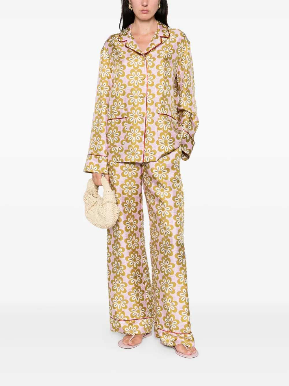 La DoubleJ Blouse met bloemenprint Roze