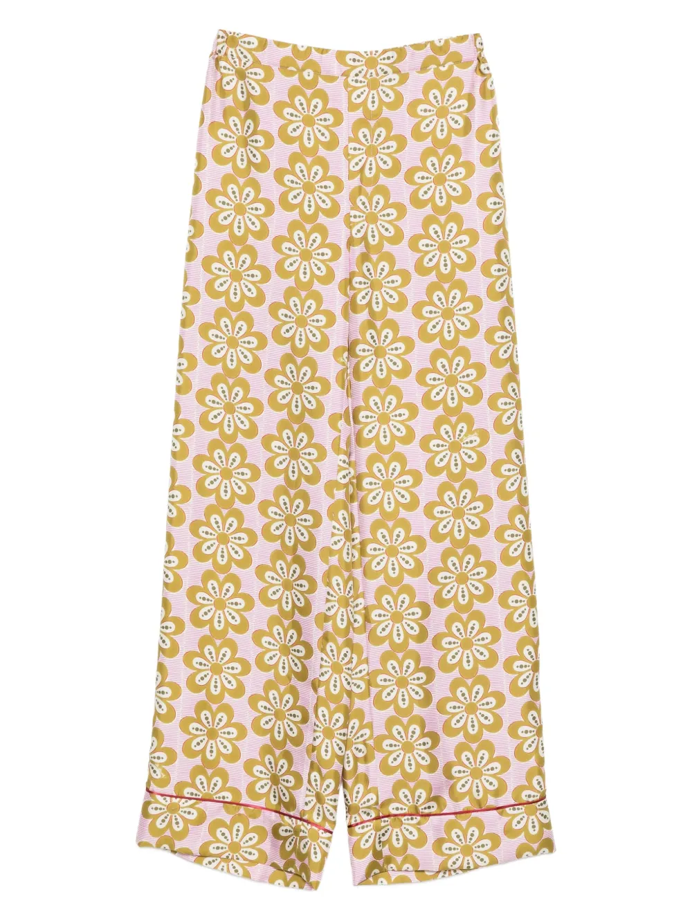 La DoubleJ Broek met bloemenprint Roze