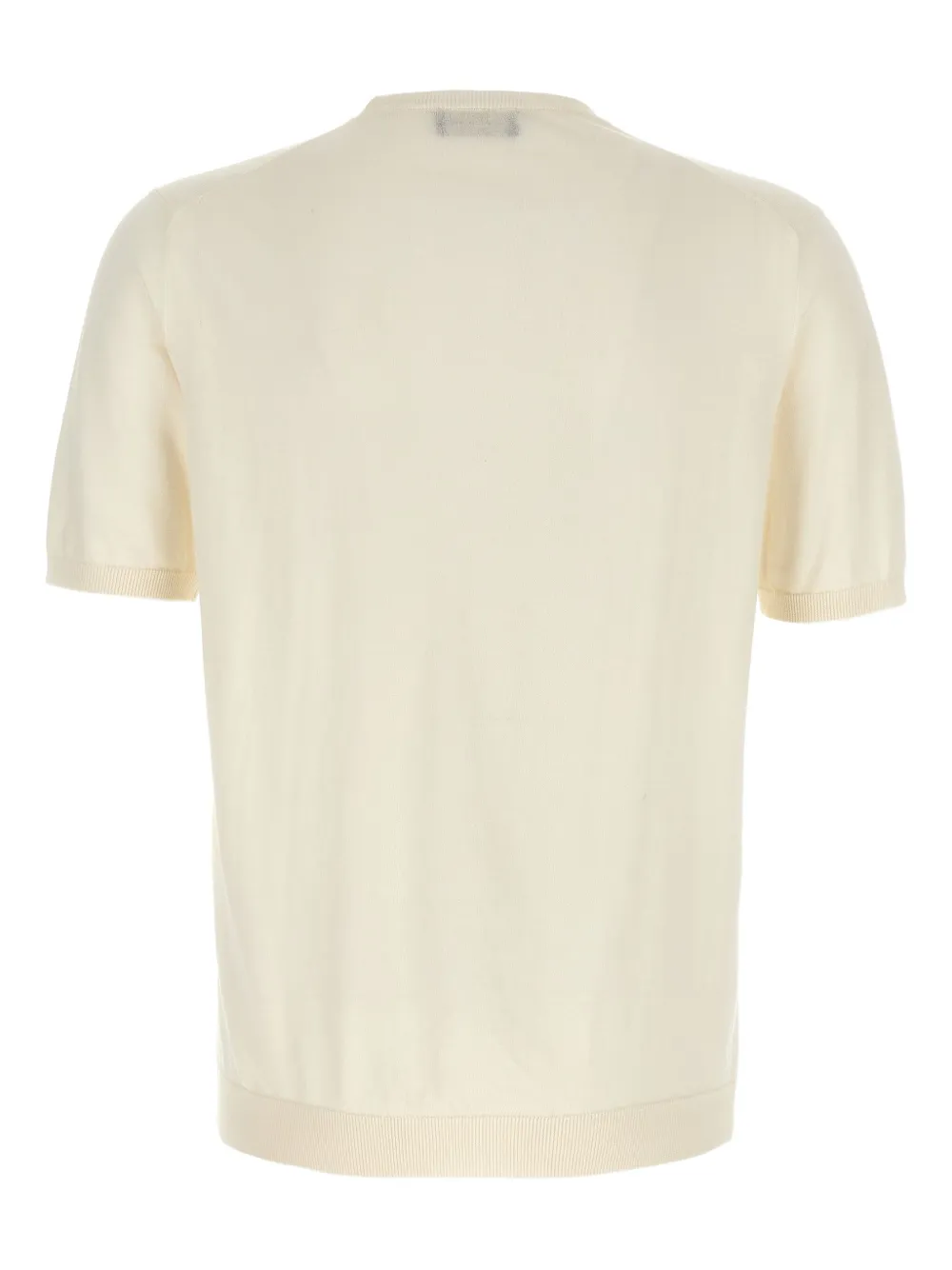 Roberto Collina Katoenen T-shirt met ronde hals Beige