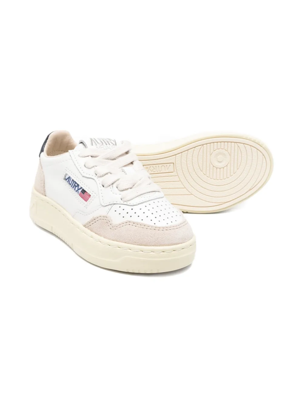 Autry Kids perforated leather sneakers White