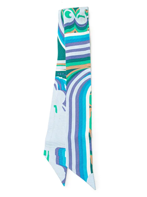 Foulard en soie Brides de Gala Shadow Twilly Scarf (2000-2025) - Hermès Pre-Owned - Modalova