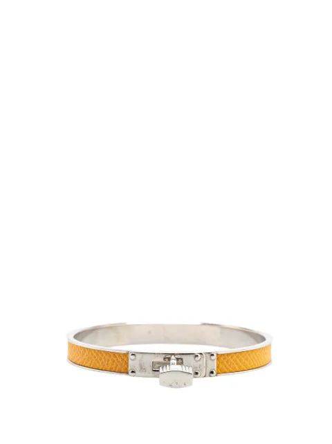 Hermès Pre-Owned 1990-2015 Leather Kelly Cadena Lock Bangle Bracelet costume bracelet
