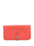 Hermès Pre-Owned 2015 Clemence Dogon Wallet long wallets - Red