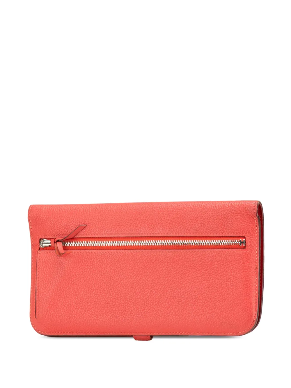 Pre-owned Hermes 2015 Clemence Dogon Wallet Long Wallets