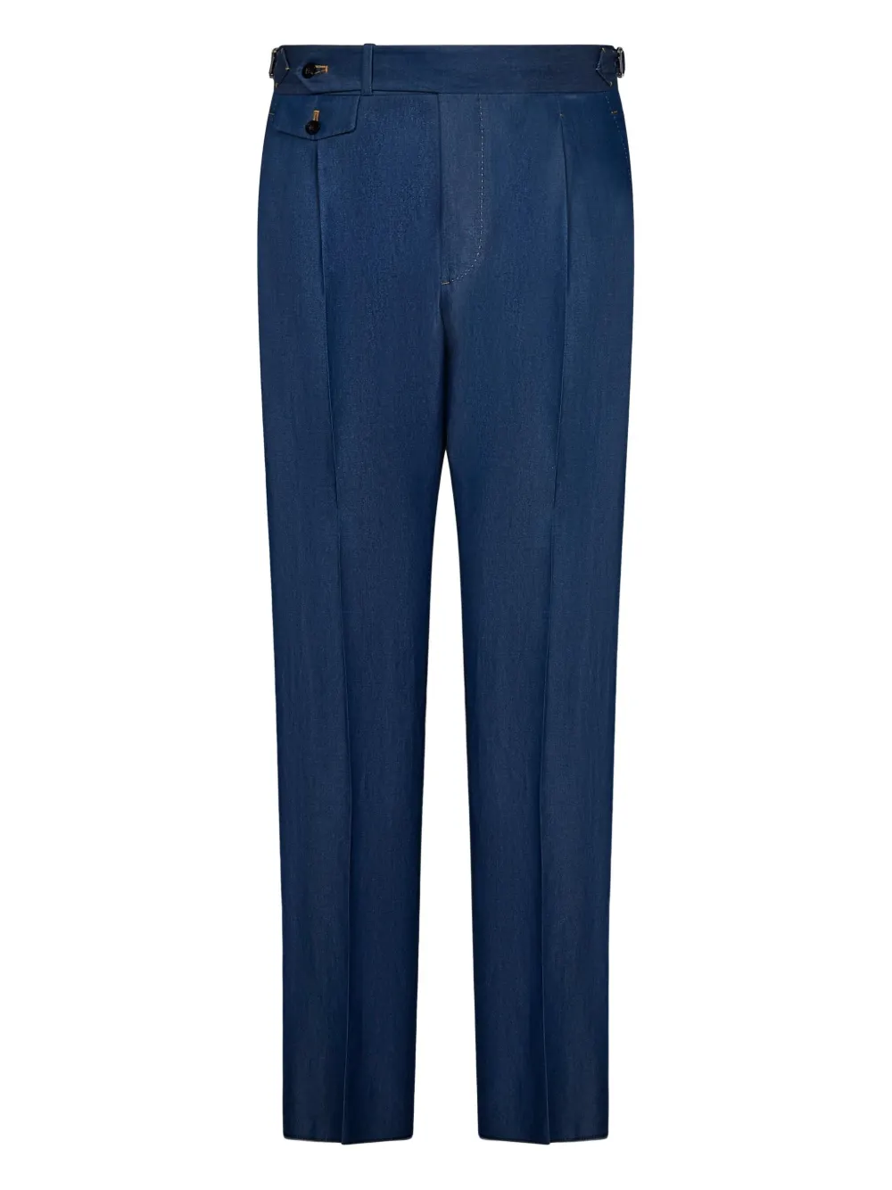 FRANZESE COLLECTION Plooibroek met knoopzak Blauw