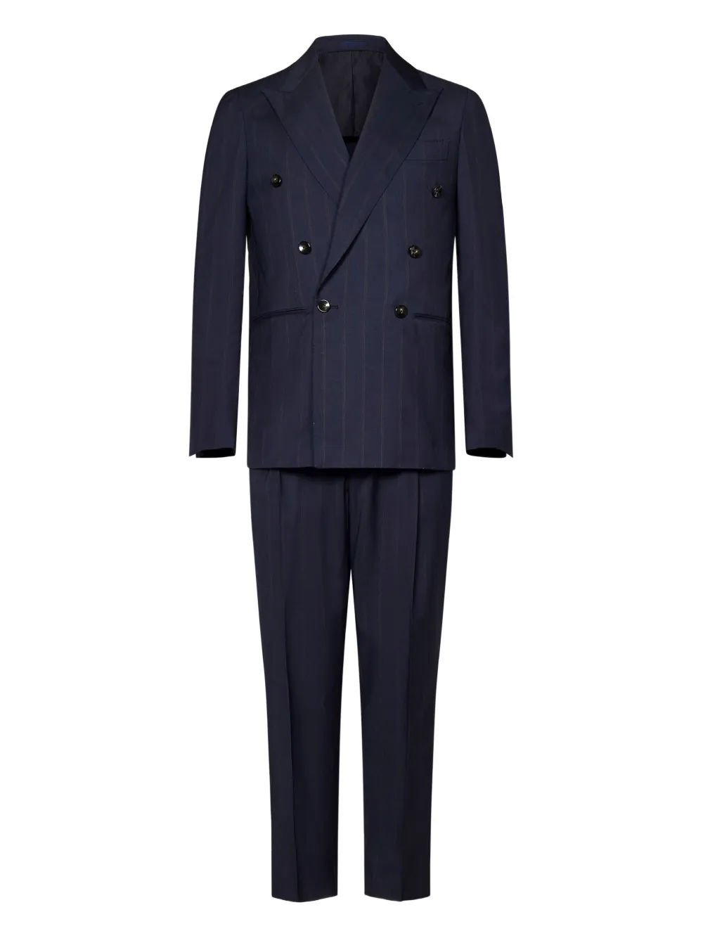 FRANZESE COLLECTION pinstripe double-breasted suit | Blue | Image 1