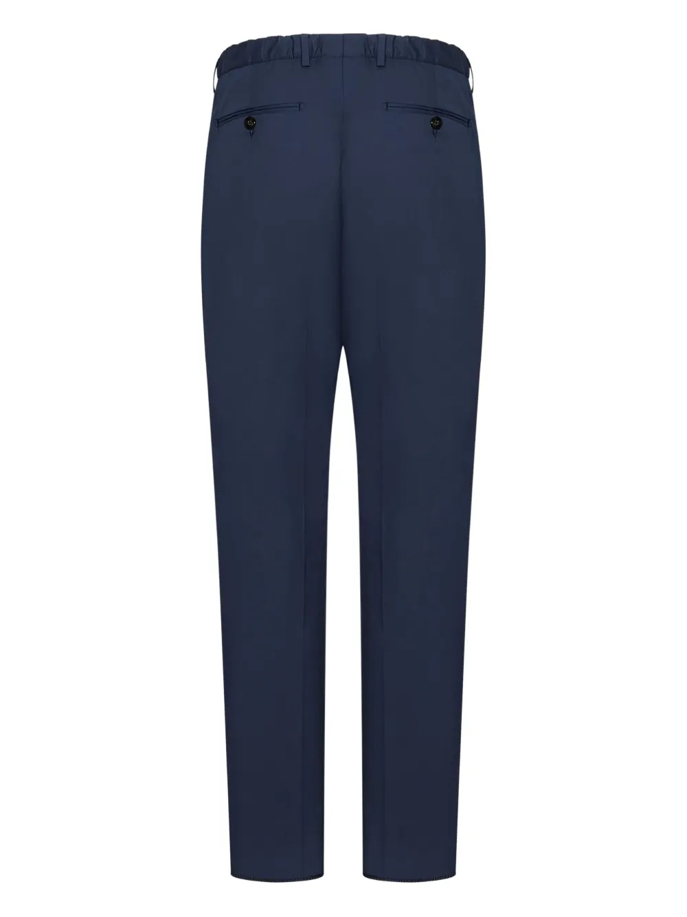 FRANZESE COLLECTION Stefano De Martino geplooide broek met trekkoord - Blauw