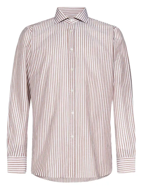 FRANZESE COLLECTION David Beckham striped spread-collar shirt