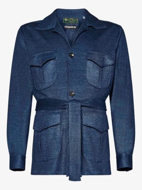 FRANZESE COLLECTION notched-lapel four-pocket jacket