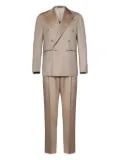 FRANZESE COLLECTION double-breasted wool suit - Brown