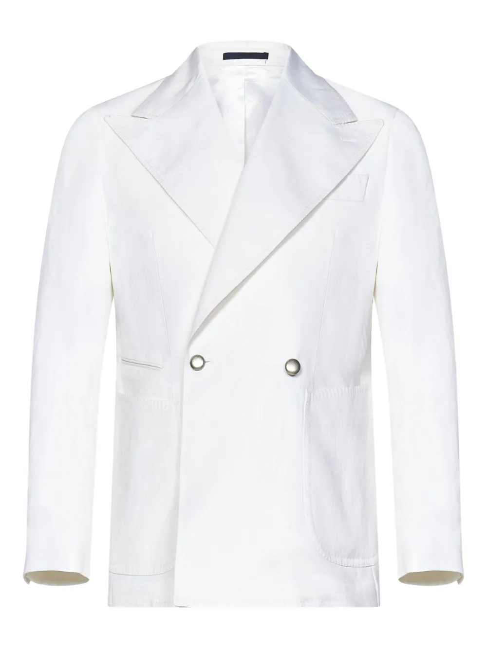 FRANZESE COLLECTION Scarface blazer met dubbele rij knopen en puntige revers Wit
