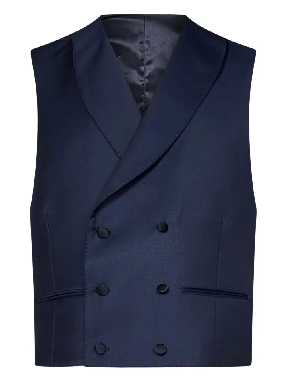 FRANZESE COLLECTION Stefano de Martino pak met enkele rij knopen Blauw