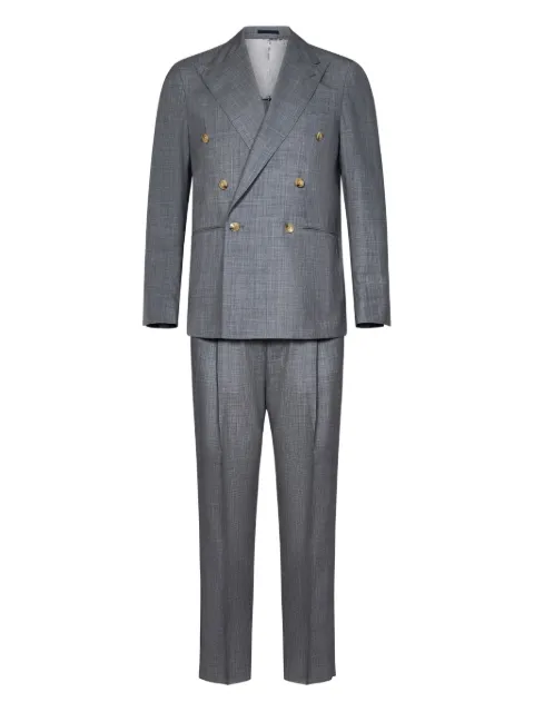 FRANZESE COLLECTION double-breasted peak-lapel suit