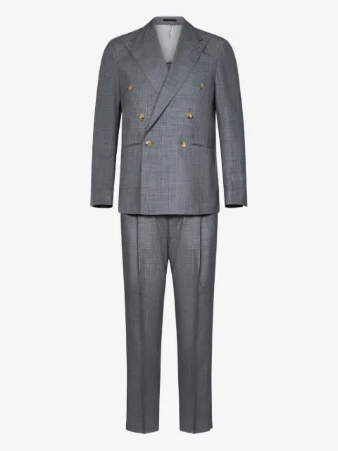 FRANZESE COLLECTION double-breasted peak-lapel suit