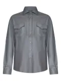 FRANZESE COLLECTION yoke patch-pocket shirt - Grey