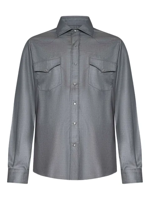 FRANZESE COLLECTION yoke patch-pocket shirt