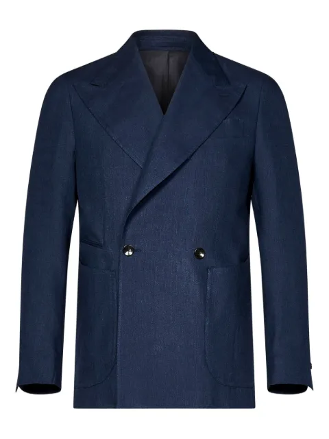 FRANZESE COLLECTION double-breasted peak-lapel blazer