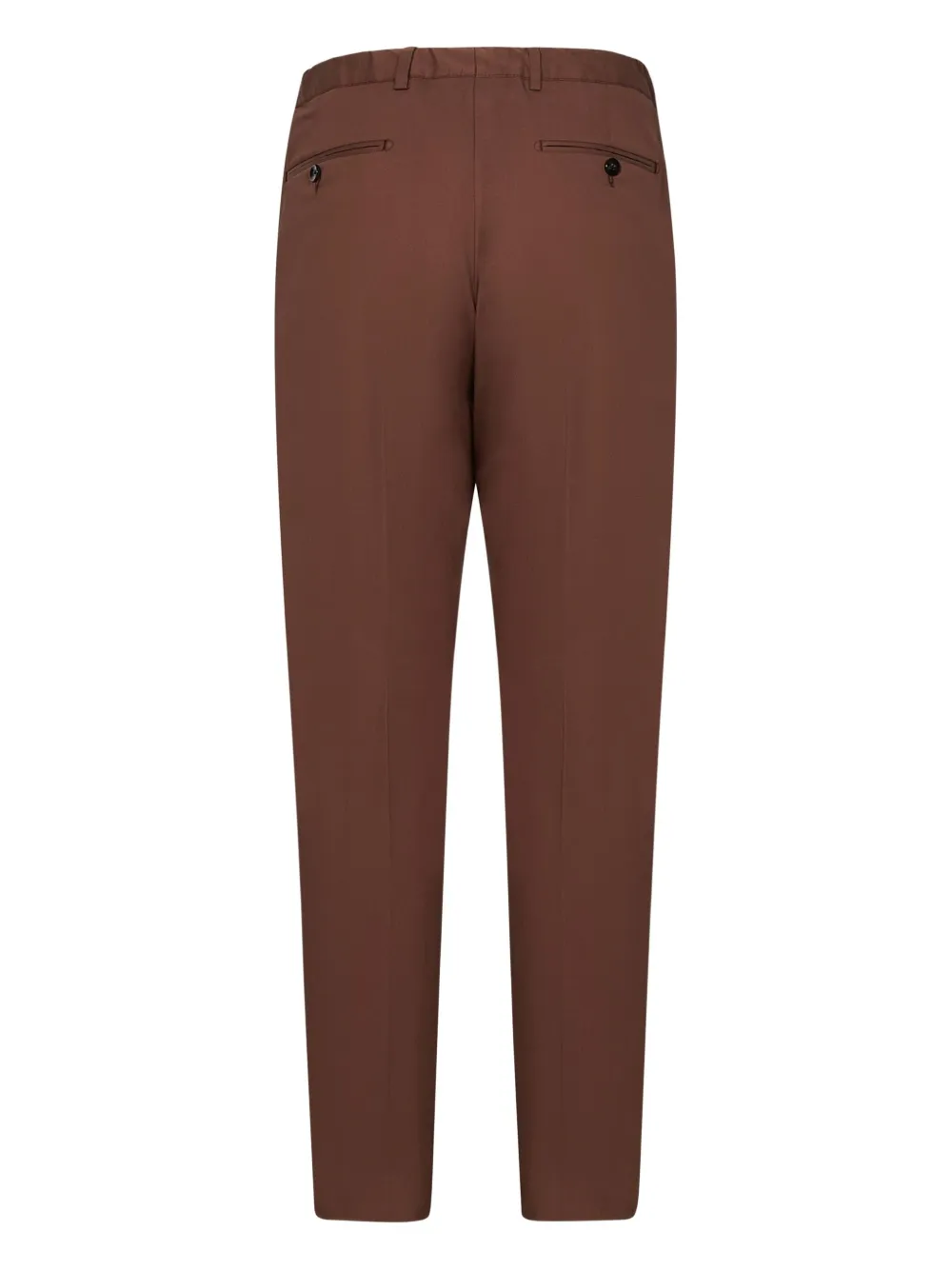 FRANZESE COLLECTION Stefano De Martino geplooide broek met trekkoord - Bruin