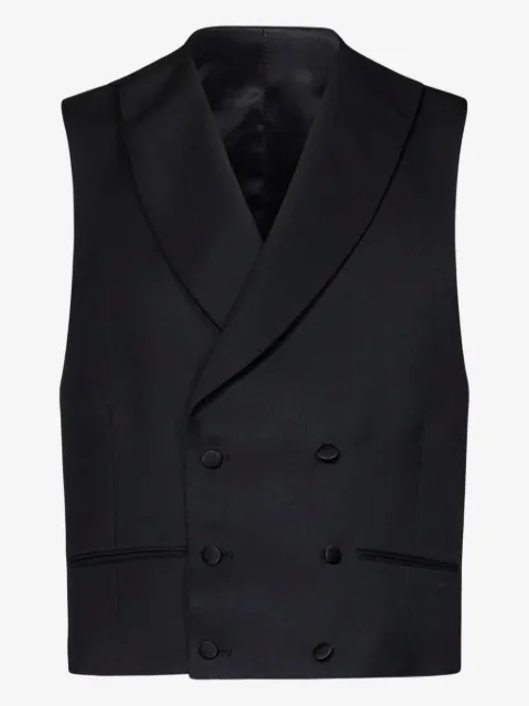FRANZESE COLLECTION satin-detail single-breasted suit (set of three)
