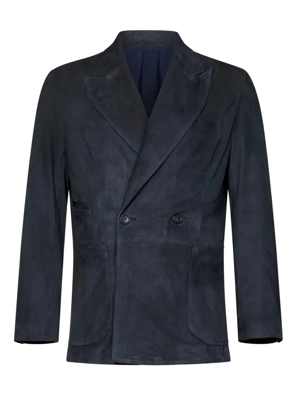 FRANZESE COLLECTION Blazer met dubbele rij knopen Blauw