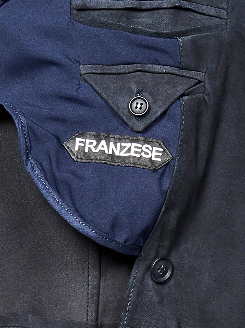 FRANZESE COLLECTION Blazer met dubbele rij knopen Blauw