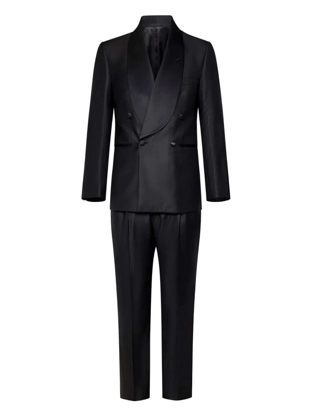 FRANZESE COLLECTION Stefano De Martino double-breasted suit Zwart