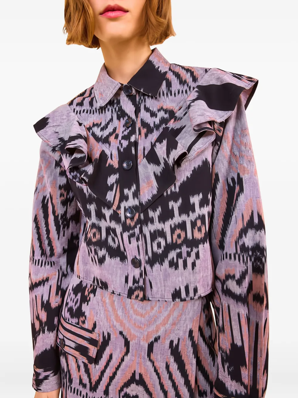 Ulla Johnson Mathilde blouse met ruches - Roze