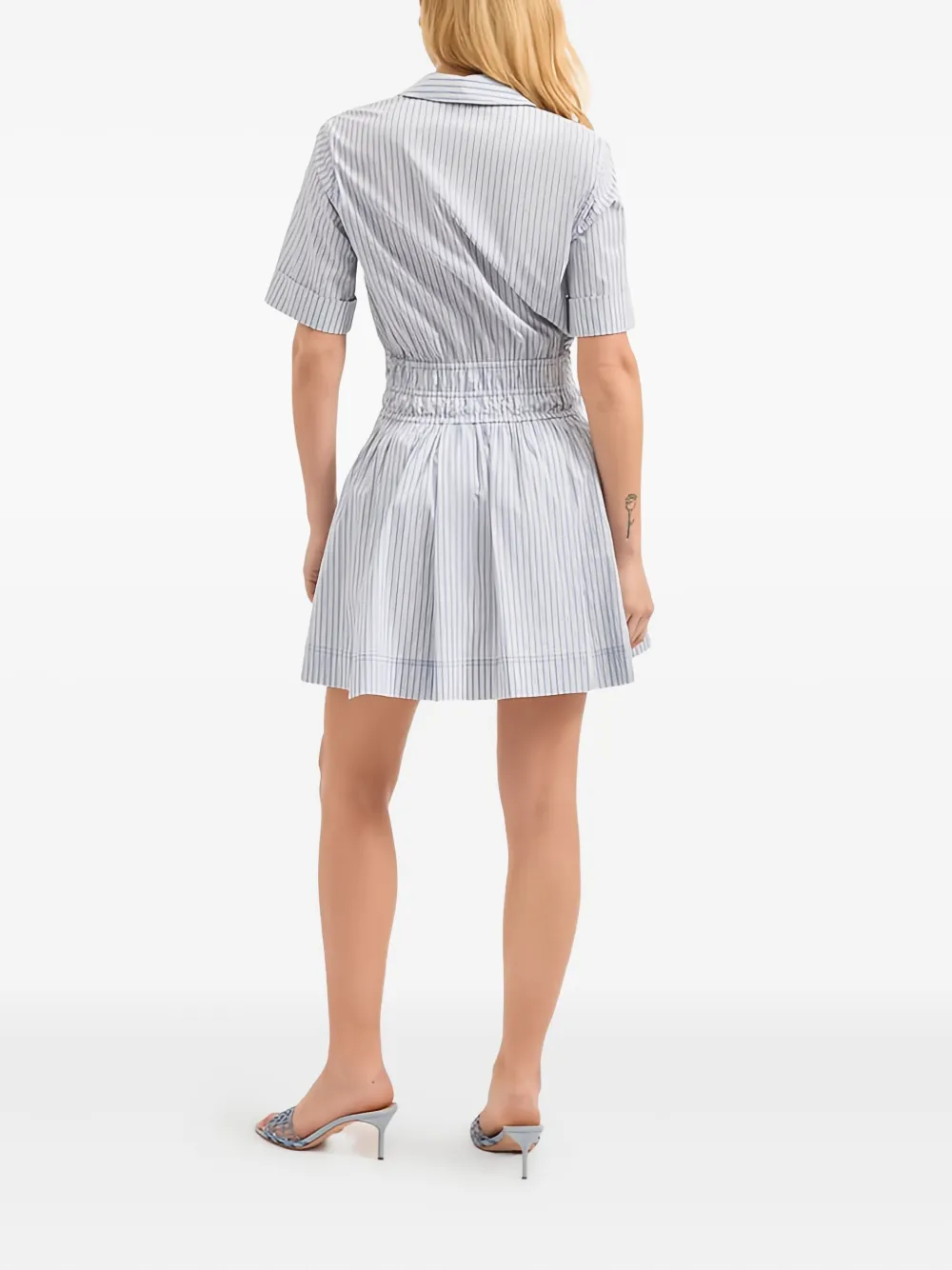 Veronica Beard Susan Striped Dress In Gray