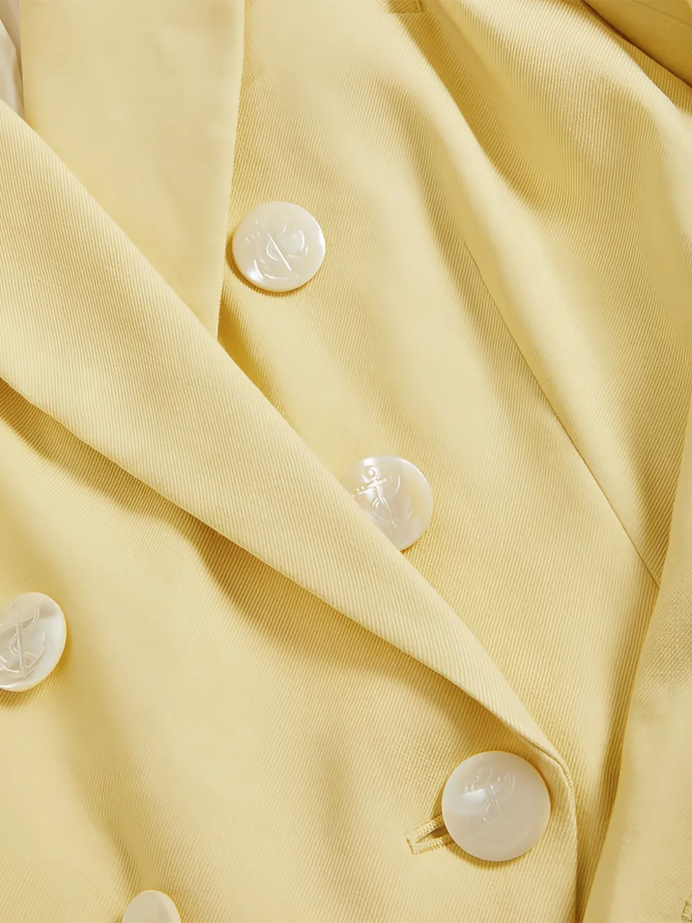 Veronica Beard Miller Double-breasted Jacket In Yellow