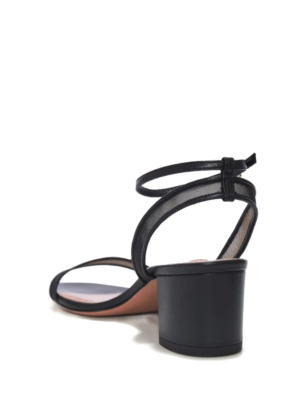 Aquazzura 50mm Minimalist  mesh-panel block-heel sandals | Heeled Sandals | Image 2