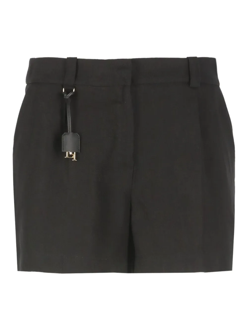 Elisabetta Franchi Geplooide shorts Zwart