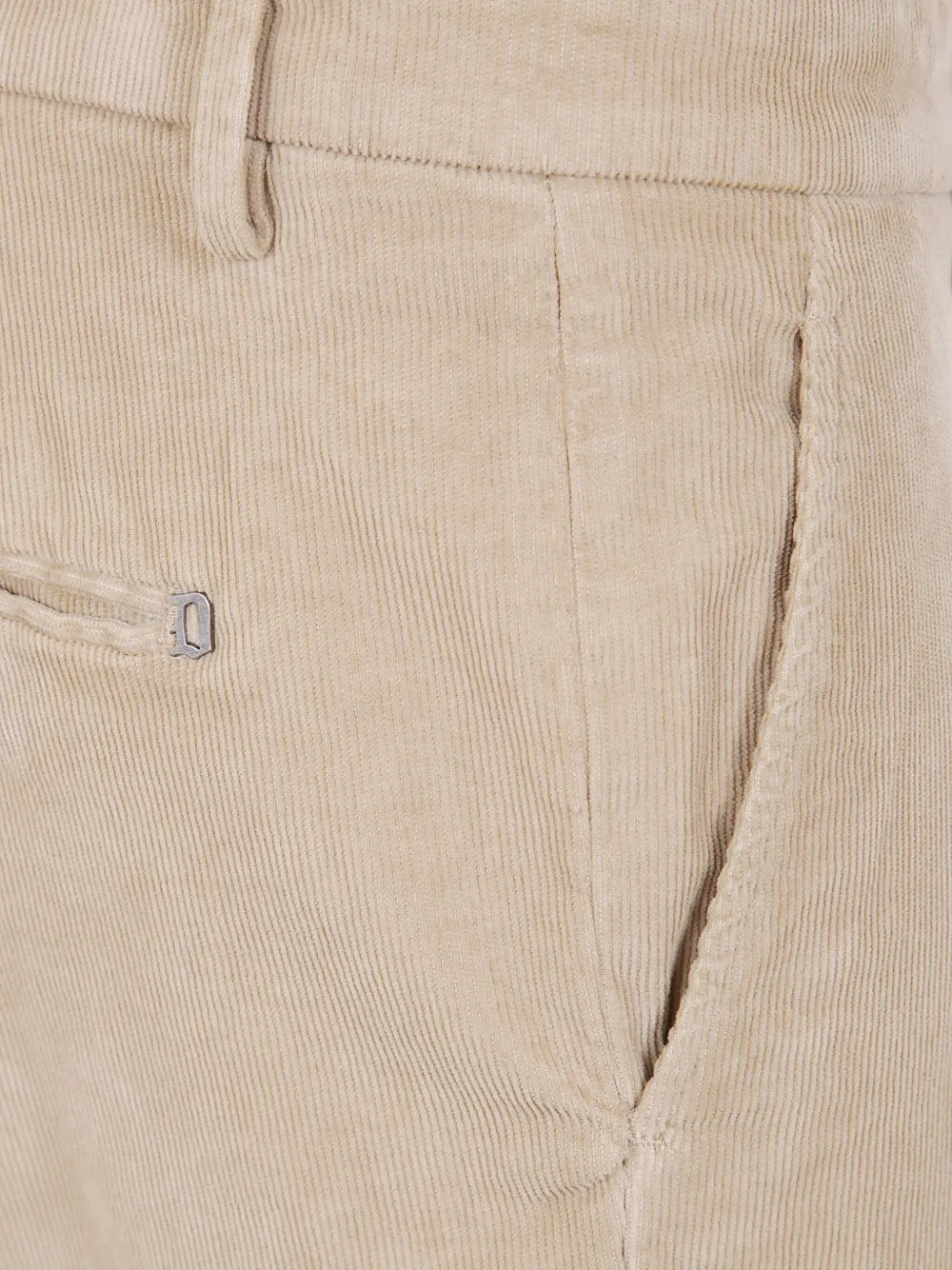 DONDUP Ribfluwelen broek Beige