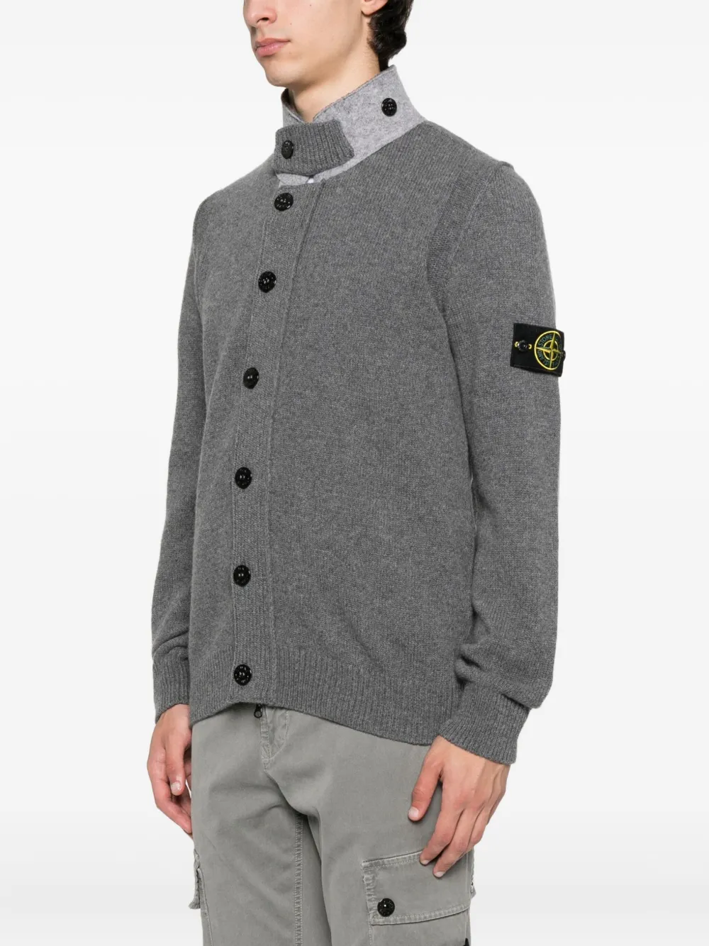 Stone Island Wollen vest Grijs