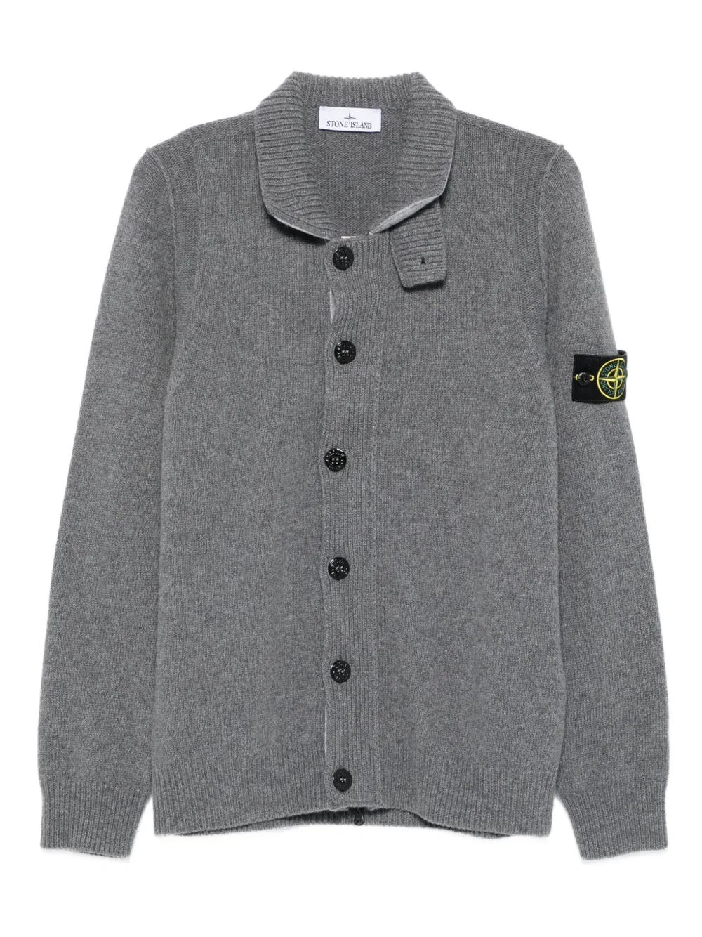 Stone Island button-fastening cardigan | Grey | Image 1
