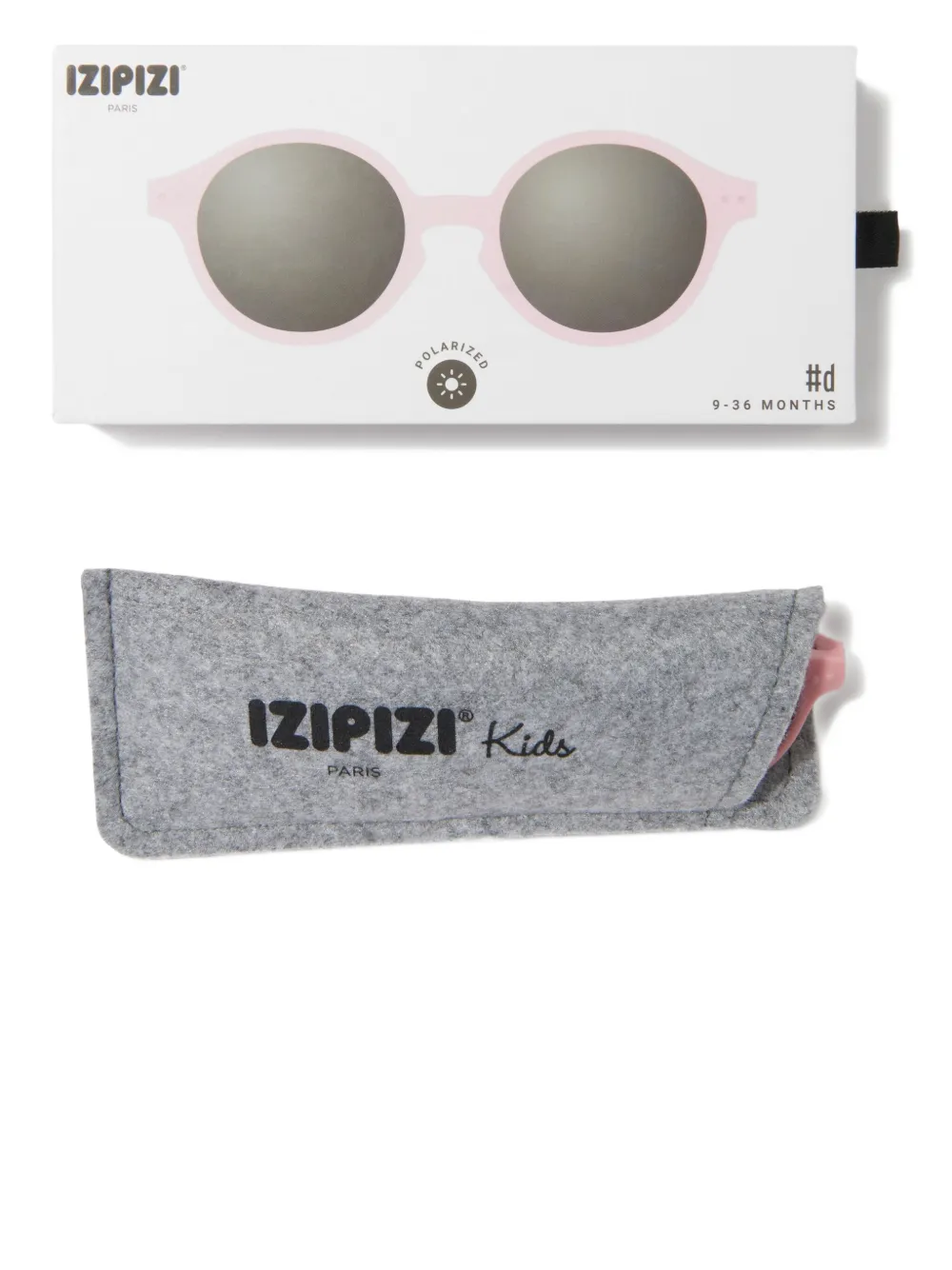 IZIPIZI KIDS #C zonnebril met ovalen montuur Roze