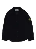 Stone Island Junior patch-pocket linen shirt - Blue