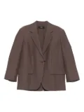 Weekend Max Mara single-button dropped-shoulder blazer - Brown