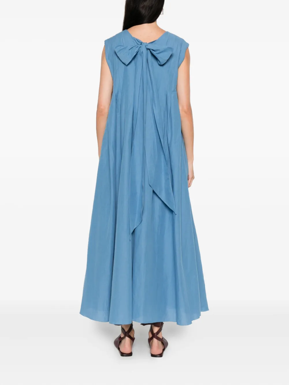 'S Max Mara Jurk met V-hals Blauw