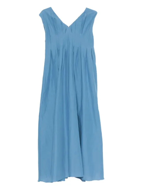 'S Max Mara pleated V-neck dress