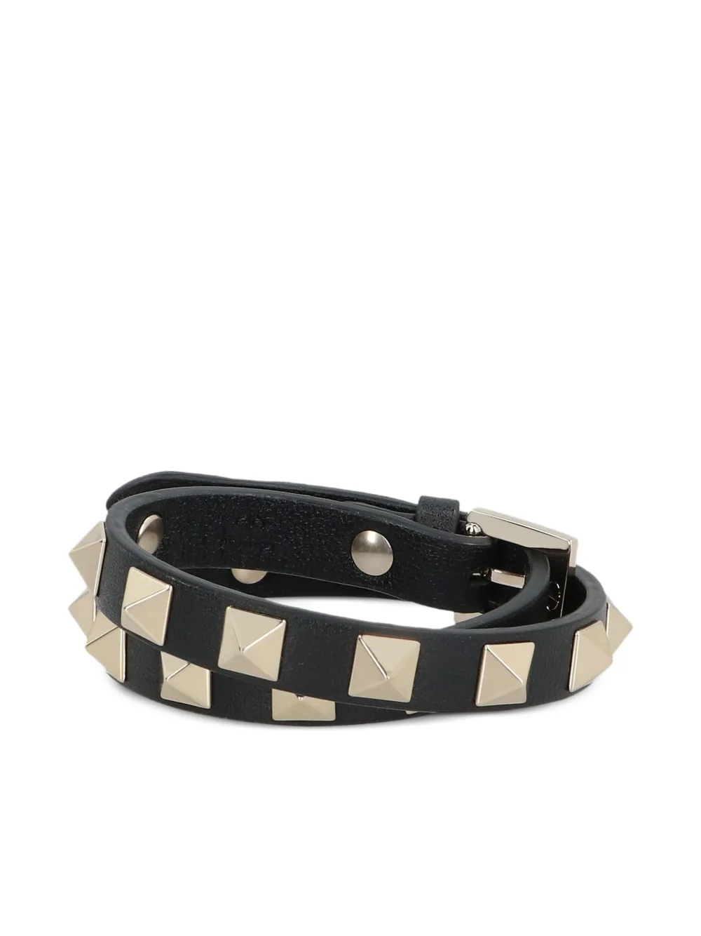 Rockstud leather bracelet