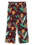 Prada Pre-Owned 2000s floral-print trousers - Red