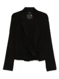 R13 wrap-effect top - Black