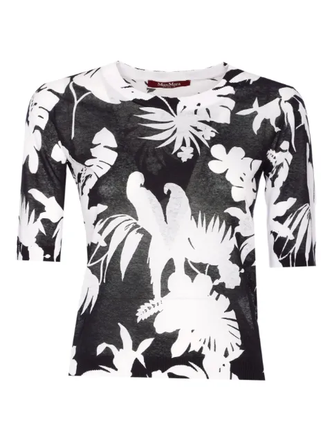 Max Mara printed crew-neck top